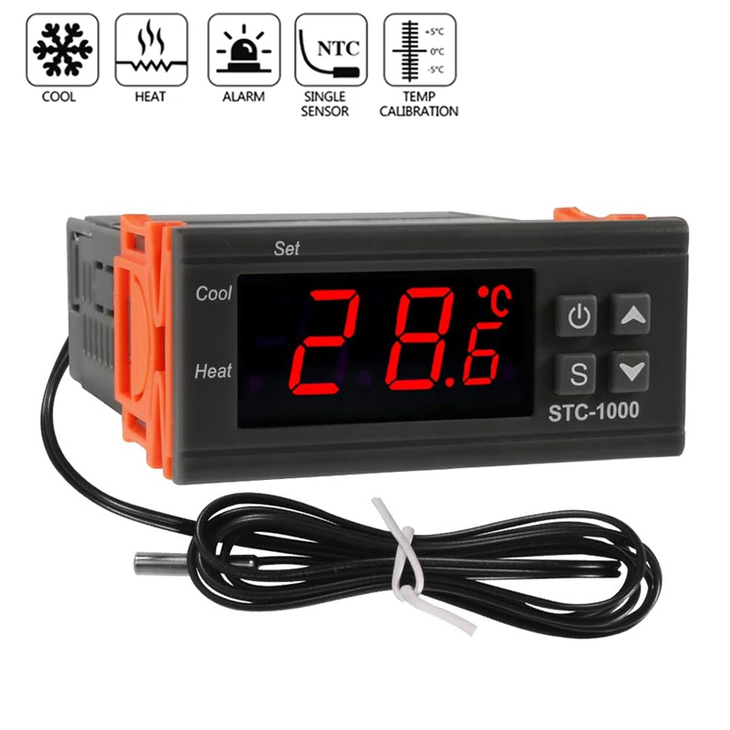 Lab Incubator - Умный терморегулятор STC-1000 с LED-дисплеем, цифровой
