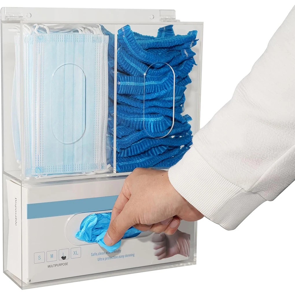 Medical Gloves - Настенный акриловый диспенсер для перчаток и