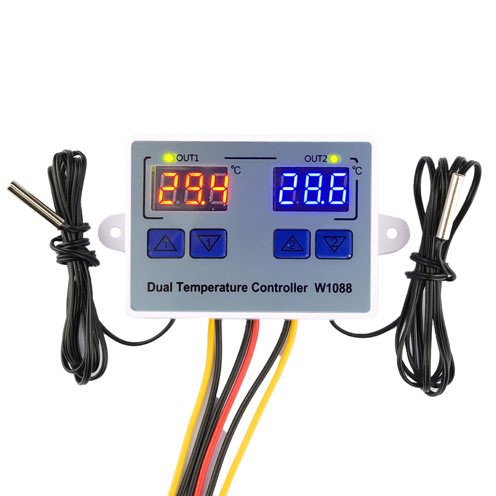 Lab Incubator - W1088 двойной светодиодный цифровой датчик температуры,