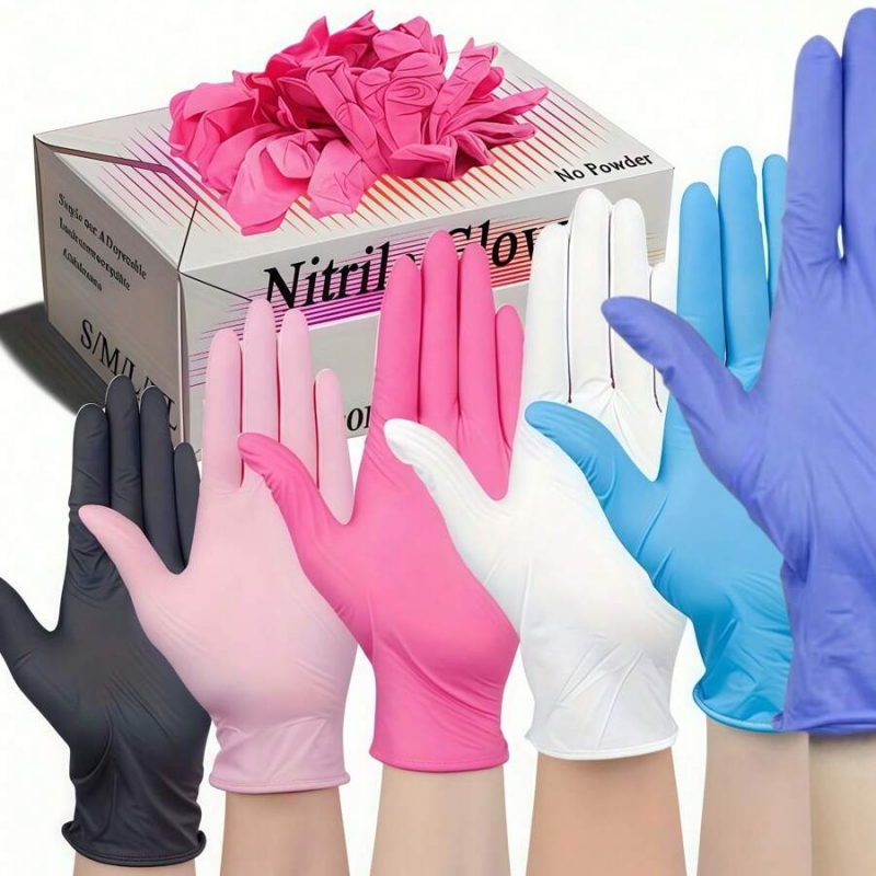 Medical Gloves - 100 шт. одноразовые нитриловые перчатки без