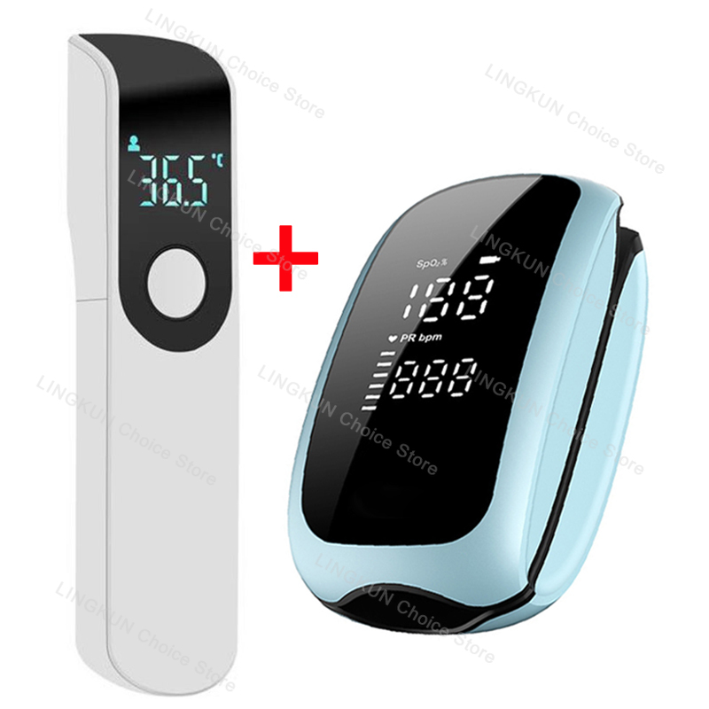 Pulse Oximeter - Перезаряжаемый оксиметр, инфракрасный термометр для лихорадки,