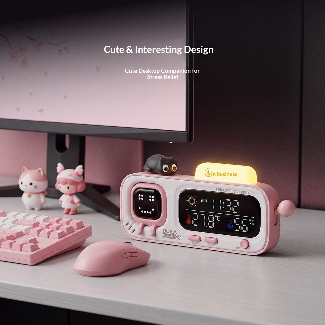 Умные настольные часы DUKA MOO – обзор и цена Thermometer Digital