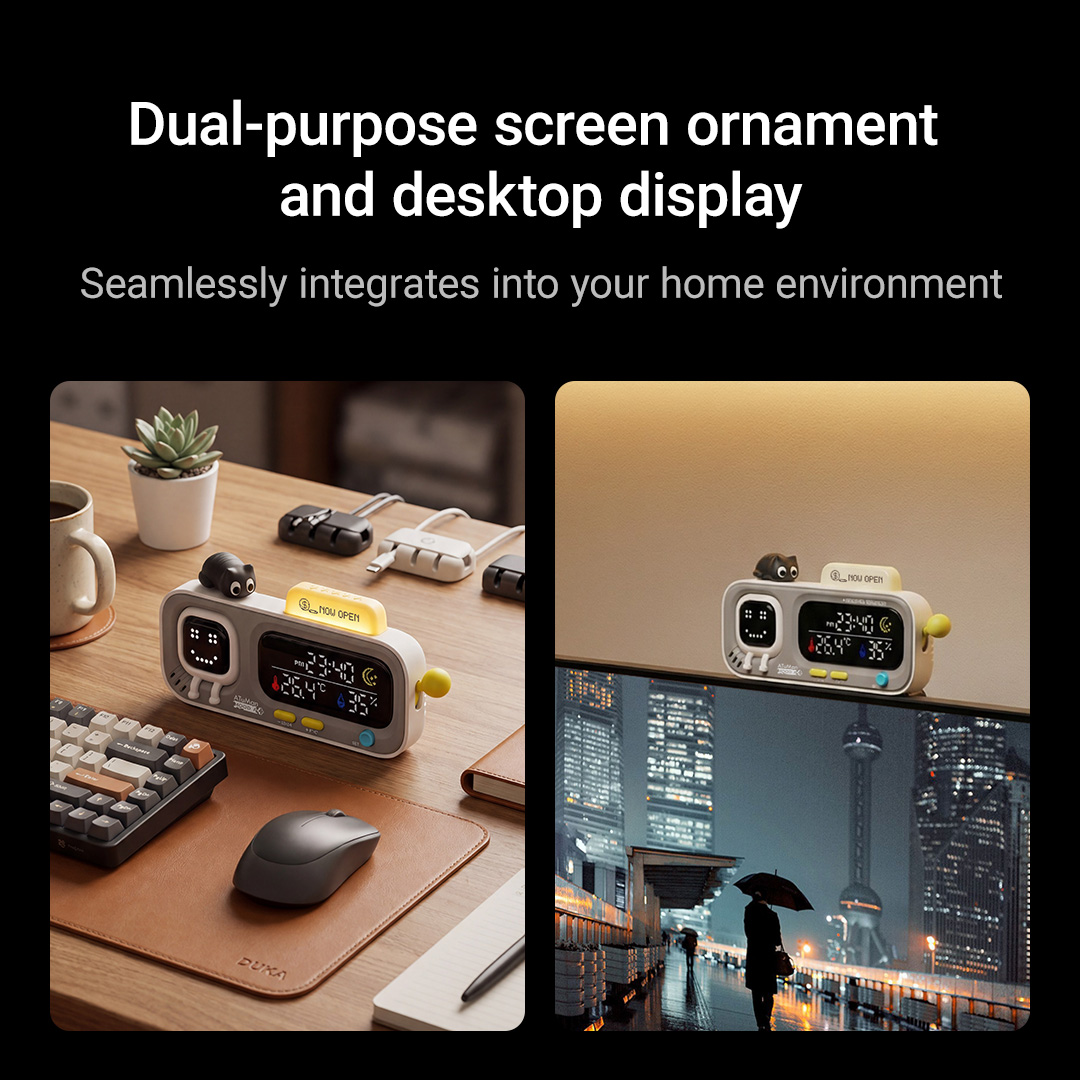 Умные настольные часы DUKA MOO – обзор и цена Thermometer Digital