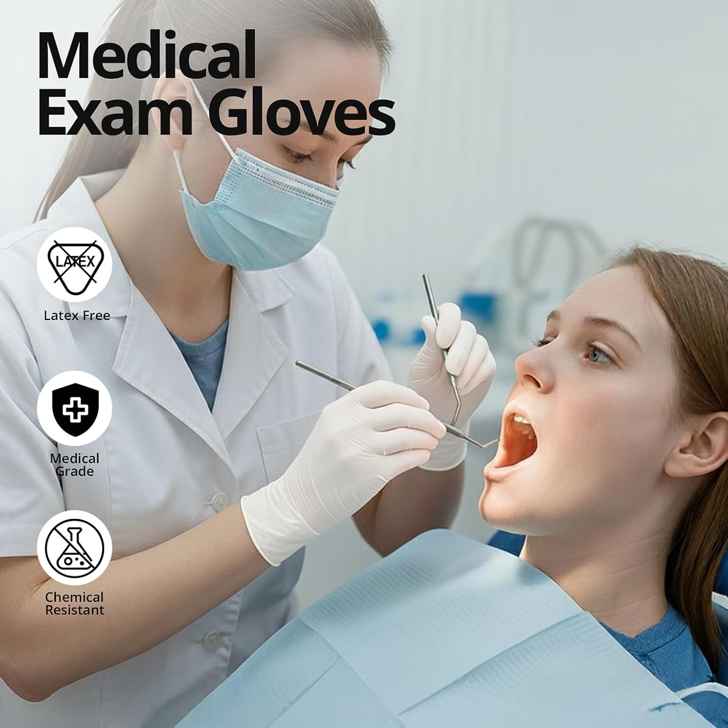 Прочные белые нитриловые перча – обзор и цена Medical Gloves