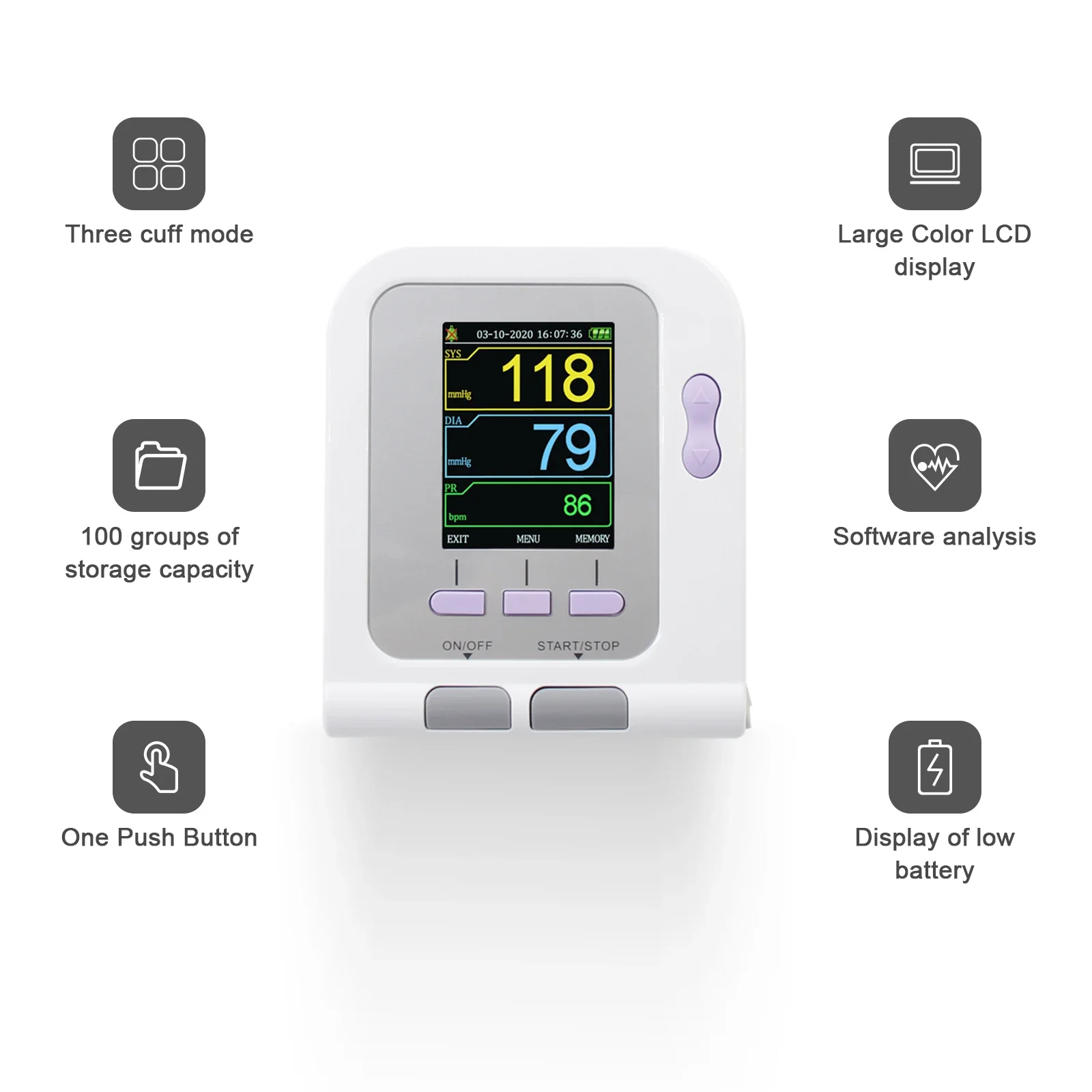 Ветеринарный тонометр CONTEC08 – обзор и цена Blood Pressure Monitor